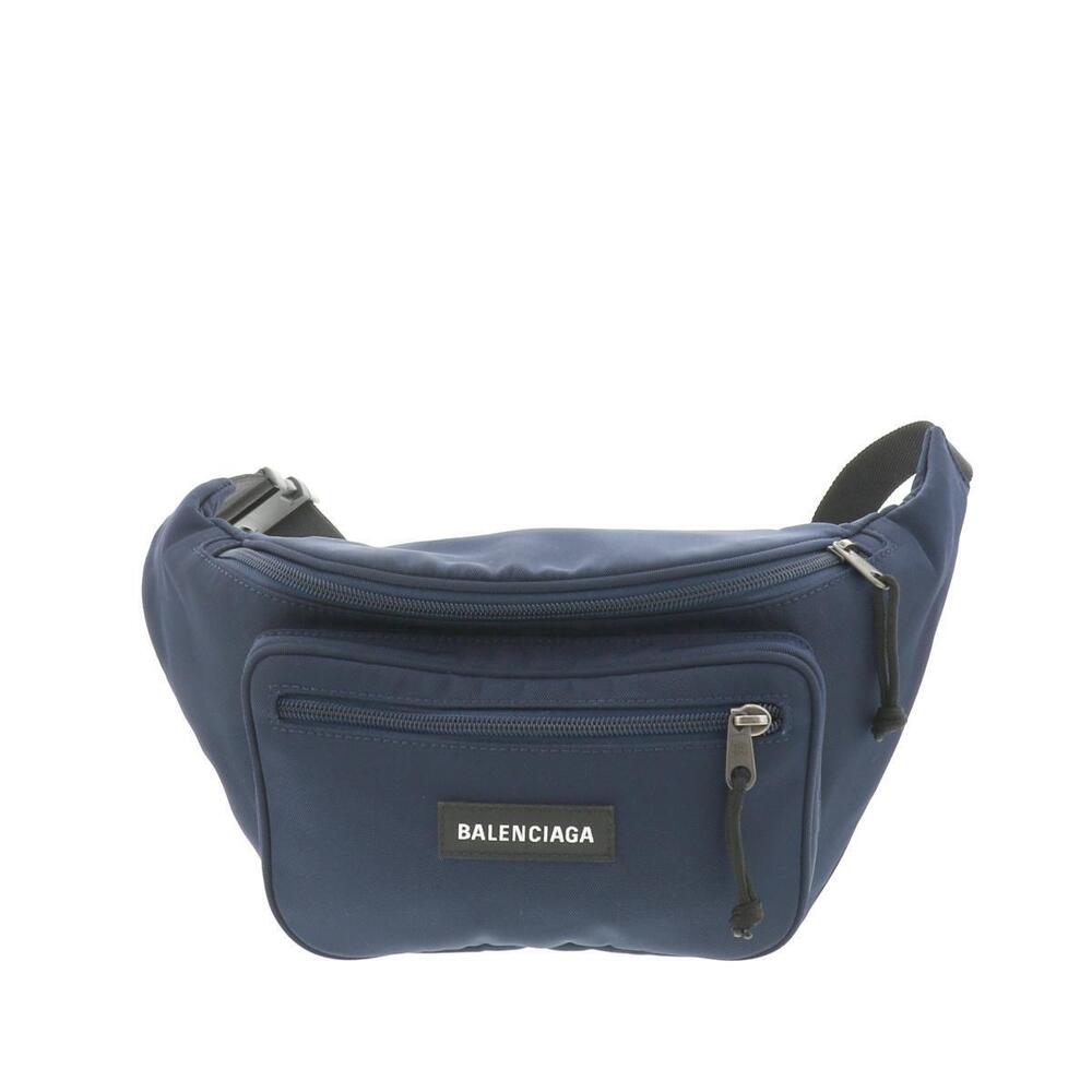 BALENCIAGA Explorer Belt Bag Waist Body Navy Blue